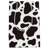 Kuhmuster-Hintergrund Mittlere Geschenktüte (Vorderseite)