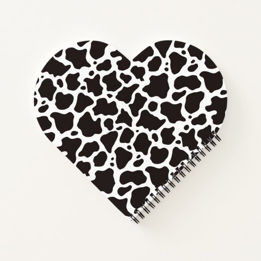 Kuhmuster-Hintergrund Notizbuch (Rückseite)