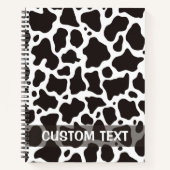 Kuhmuster-Hintergrund Notizbuch (Vorderseite)