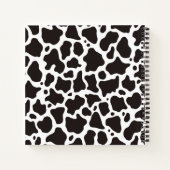 Kuhmuster-Hintergrund Notizbuch (Rückseite)