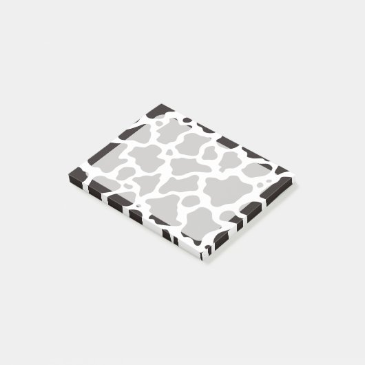 Kuhmuster-Hintergrund Post-it Klebezettel (angewinkelt)