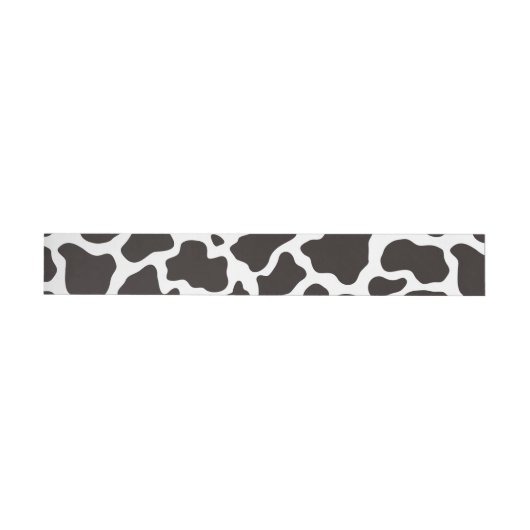 Kuhmuster-Hintergrund Rundum-Adressaufkleber (Person)