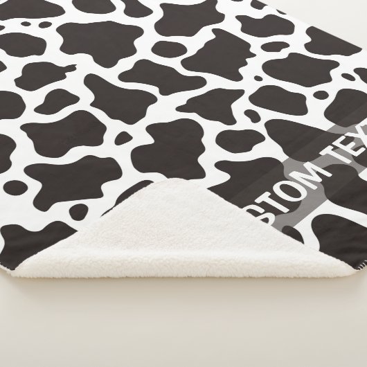 Kuhmuster-Hintergrund Sherpadecke (3/4)