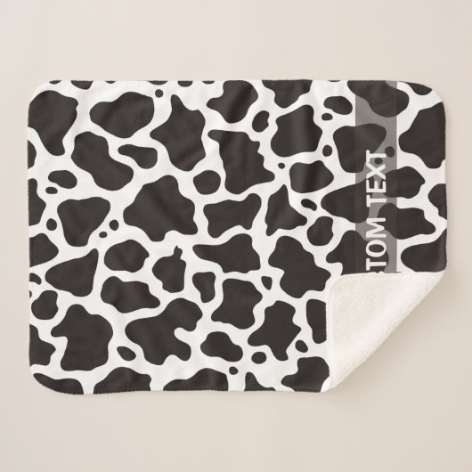 Kuhmuster-Hintergrund Sherpadecke (Vorderseite (Horizontal))