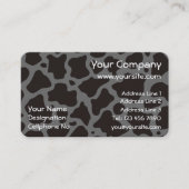 Kuhmuster-Hintergrund Visitenkarte (Vorderseite)