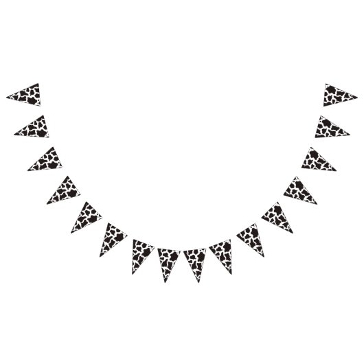 Kuhmuster-Hintergrund Wimpelkette (Alle)