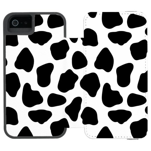 Kuhmuster Incipio iPhone Geldbeutel-Hülle (Folio Geöffnet)