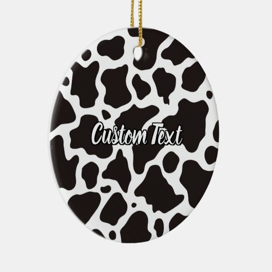 Kuhmuster Keramik Ornament (Rechts)