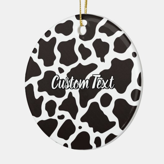 Kuhmuster Keramik Ornament (Links)