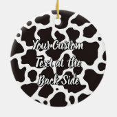 Kuhmuster Keramik Ornament (Hinten)