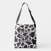 Kuhmuster Kreuzkörper-Bag Tragetaschen Mit Langen Trägern (Rückseite)