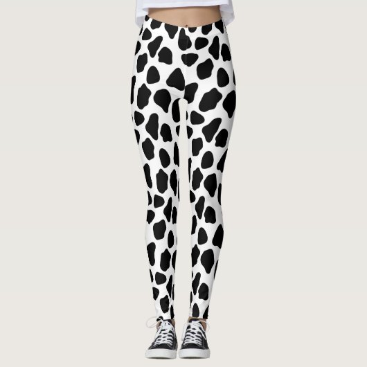 Kuhmuster Leggings (Vorderseite)