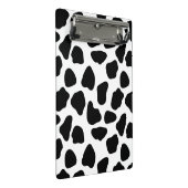 Kuhmuster Mini Klemmbrett (Schrägansicht)