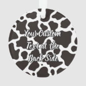 Kuhmuster-Ornament Ornament (Rückseite)
