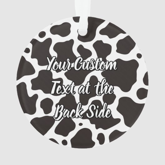 Kuhmuster-Ornament Ornament (Rückseite)
