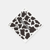 Kuhmuster Papier Napkins Serviette (Ecke)