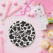 Kuhmuster-Papierplatte Pappteller (Party)