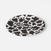 Kuhmuster-Papierplatte Pappteller (Schrägansicht)