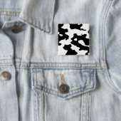 Kuhmuster Schwarz-Weiß Button (Beispiel)