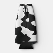 Kuhmuster Schwarz-Weiß Flaschenkühler (Rückseite)