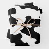 Kuhmuster Schwarz-Weiß Geschenkpapier Set (Beispiel)