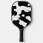 Kuhmuster Schwarz-Weiß Pickleball Schläger (Rückseite)