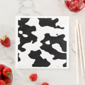 Kuhmuster Schwarz-Weiß Serviette (Beispiel)