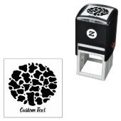 Kuhmuster Selbstfarbige Briefmarke Permastempel (Beispiel)