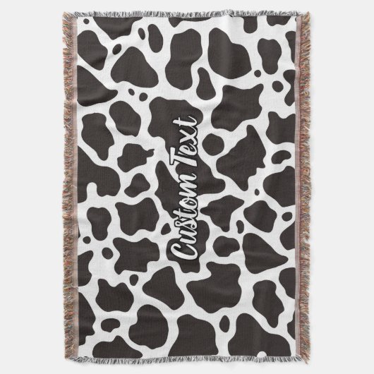 Kuhmuster Throw Blanket Decke (Vorderseite Vertikal)