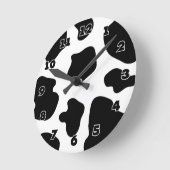 Kuhmusteruhr | Fantastischer Tierdruck Runde Wanduhr (Winkel)