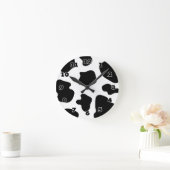 Kuhmusteruhr | Fantastischer Tierdruck Runde Wanduhr (Zuhause)