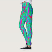 kühn abstraktes Design rot grün Leggings (Links)