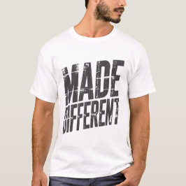 Kühn Anders Mut machende Typografie T-Shirt