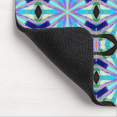 kühn geometrisch blaues Design Mousepad (Ecke)