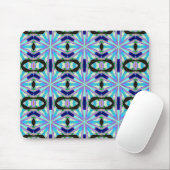 kühn geometrisch blaues Design Mousepad (Mit Mouse)
