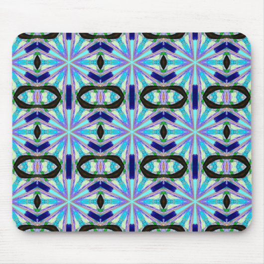kühn geometrisch blaues Design Mousepad (Vorne)