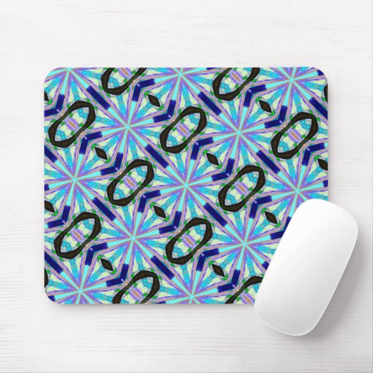 kühn geometrisch blaues Design Mousepad (Mit Mouse)