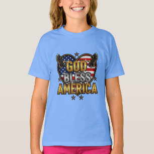 Kühn gesegnetes amerikanisches Geist T-Shirt-Desig T-Shirt