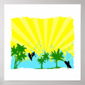 kühn gestaltetes Surfer Poster (Vorne)