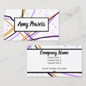 kühn minimalistisch modernes schicke abstrakt visitenkarte (Vorne/Hinten)