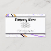 kühn minimalistisch modernes schicke abstrakt visitenkarte (Rückseite)