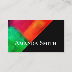 kühn, modern, künstlerisch Aquarell abstrakt Visitenkarte