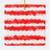 kühn, modern Retrorahmen Foto Weihnachten Keramikornament (Rückseite)