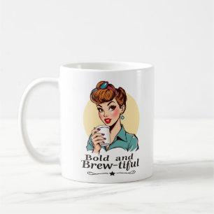 Kühn und berauschend glamourös Retro Kaffeetasse