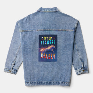 Kühn vorwärts schreiten jeansjacke