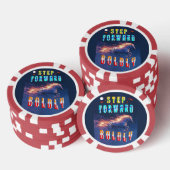 Kühn vorwärts schreiten pokerchips (Stapel)