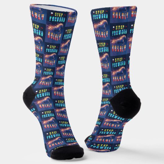 Kühn vorwärts schreiten socken (Gewinkelt)
