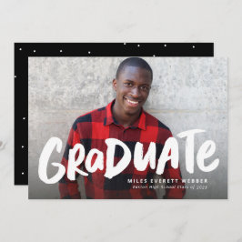 Kühne Absolvent moderne trendige ein Foto Abschlus Ankündigung