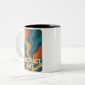 Kühne Abstrakte Energie - Digitale Kunst Zweifarbige Tasse (Vorderseite Links)