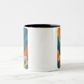 Kühne Abstrakte Energie - Digitale Kunst Zweifarbige Tasse (Mittel)